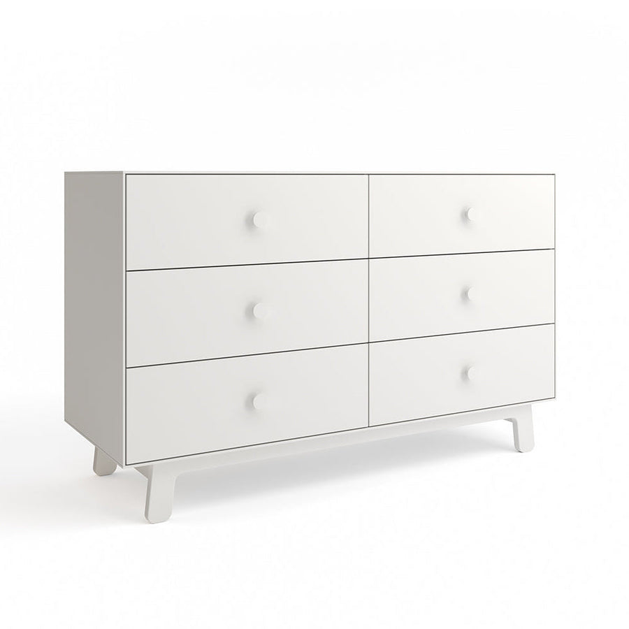 Oeuf 6 Drawer Dresser White - Sparrow Base