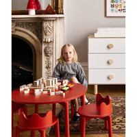 Oeuf Moss Chair - Red (Pre-Order; Est. Delivery in 6-10 Weeks)