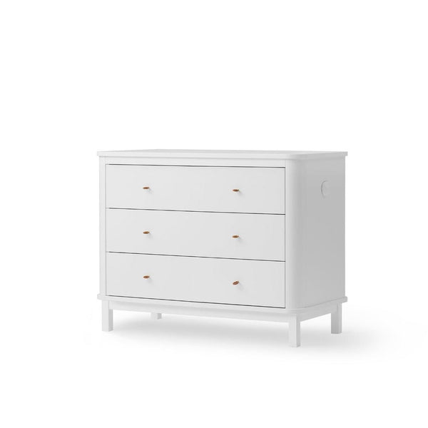 Oliver Furniture Wood Dresser 3 Drawers White