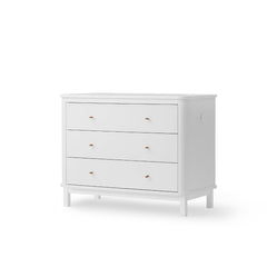 Oliver Furniture Wood Dresser 3 Drawers White