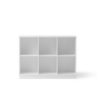 Oliver Furniture Wood Shelving Unit 3x2 Horizontal Shelf with Base