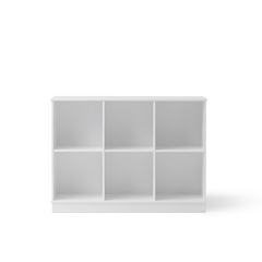 Oliver Furniture Wood Shelving Unit 3x2 Horizontal Shelf with Base (Pre-Order; Est. Delivery in 6-10 Weeks)