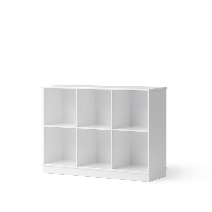 Oliver Furniture Wood Shelving Unit 3x2 Horizontal Shelf with Base