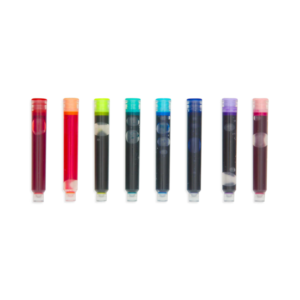 ooly-color-write-fountain-pen-colored-ink-refills-set-of-8-ooly-132-106