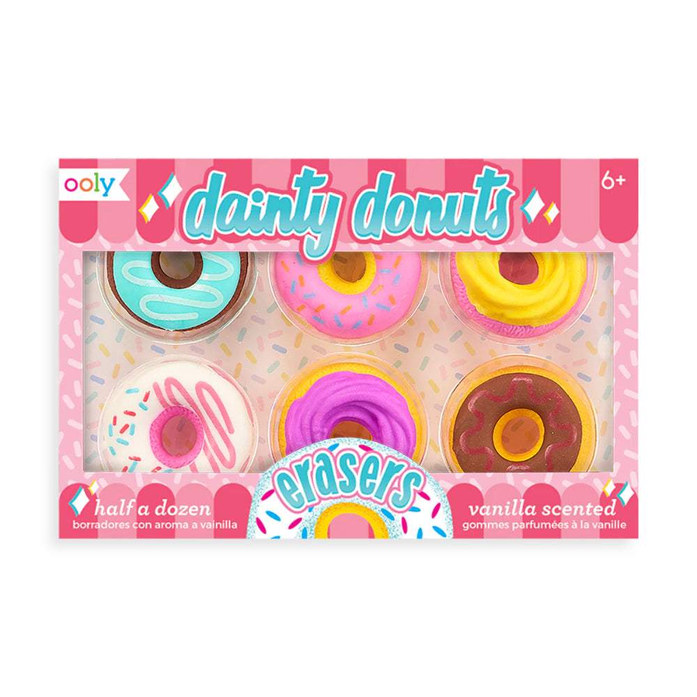 ooly-dainty-donuts-vanilla-scented-puzzle-erasers-set-of-6-ooly-112-078