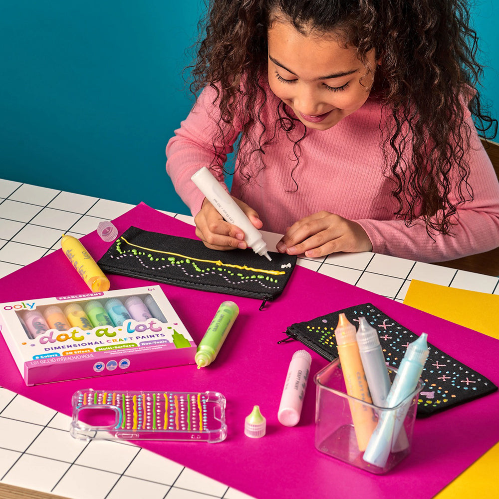 ooly-dot-a-lot-dimensional-craft-paint-pearlescent-set-of-8-stationery-ooly-170-008