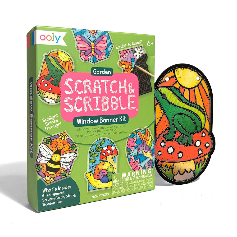 ooly-mini-scratch-scribble-window-banner-kit-garden-8-pc-set-play-toy-ooly-161-203
