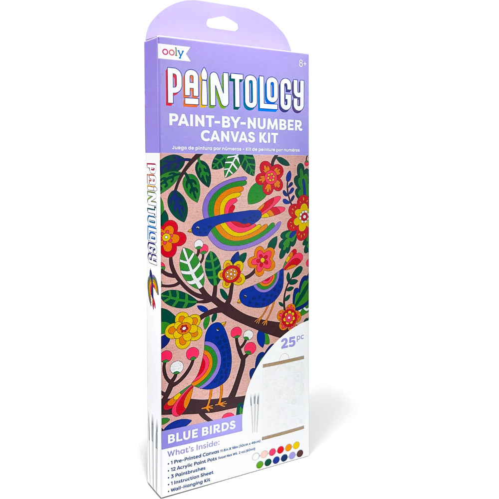 ooly-paintology-paint-bynumber-canvas-kit-blue-birds-25-pc-set-ooly-161-123