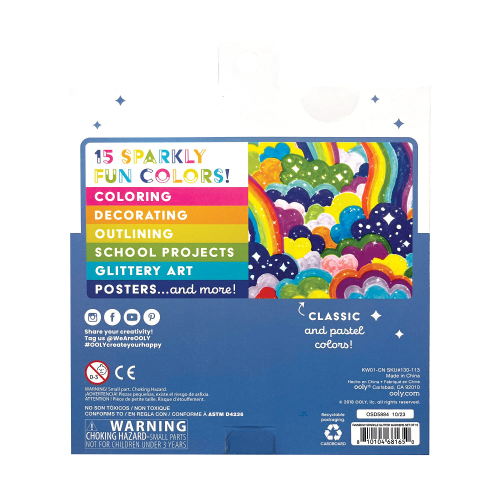 ooly-rainbow-sparkle-glitter-markers-set-of-15-ooly-130-113