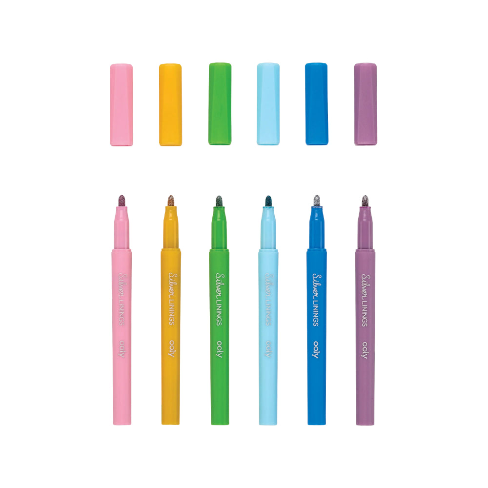 ooly-silver-linings-colorful-outline-markers-set-of-6-ooly-130-082