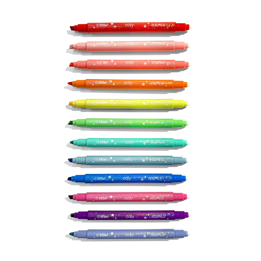 ooly-switch-eroo-sparkle-glittery-color-changing-markers-set-of-12-stationery-ooly-130-124