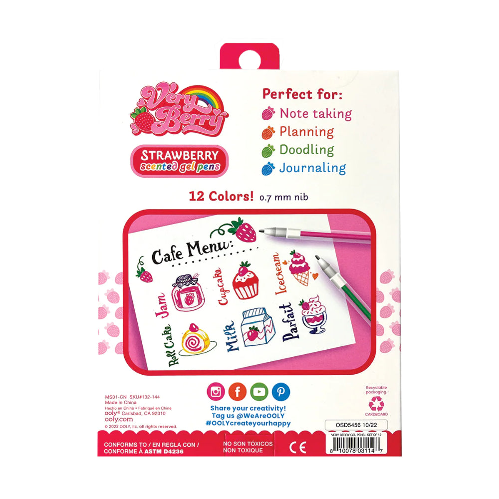 ooly-very-berry-strawberry-scented-gel-pens-set-of-12-ooly-132-144