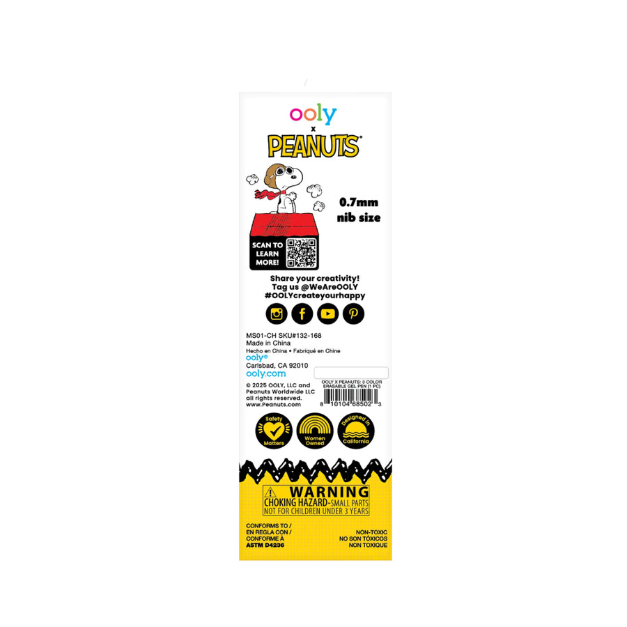 ooly-x-peanuts-3-color-erasable-gel-pen-1-pc-ooly-132-168