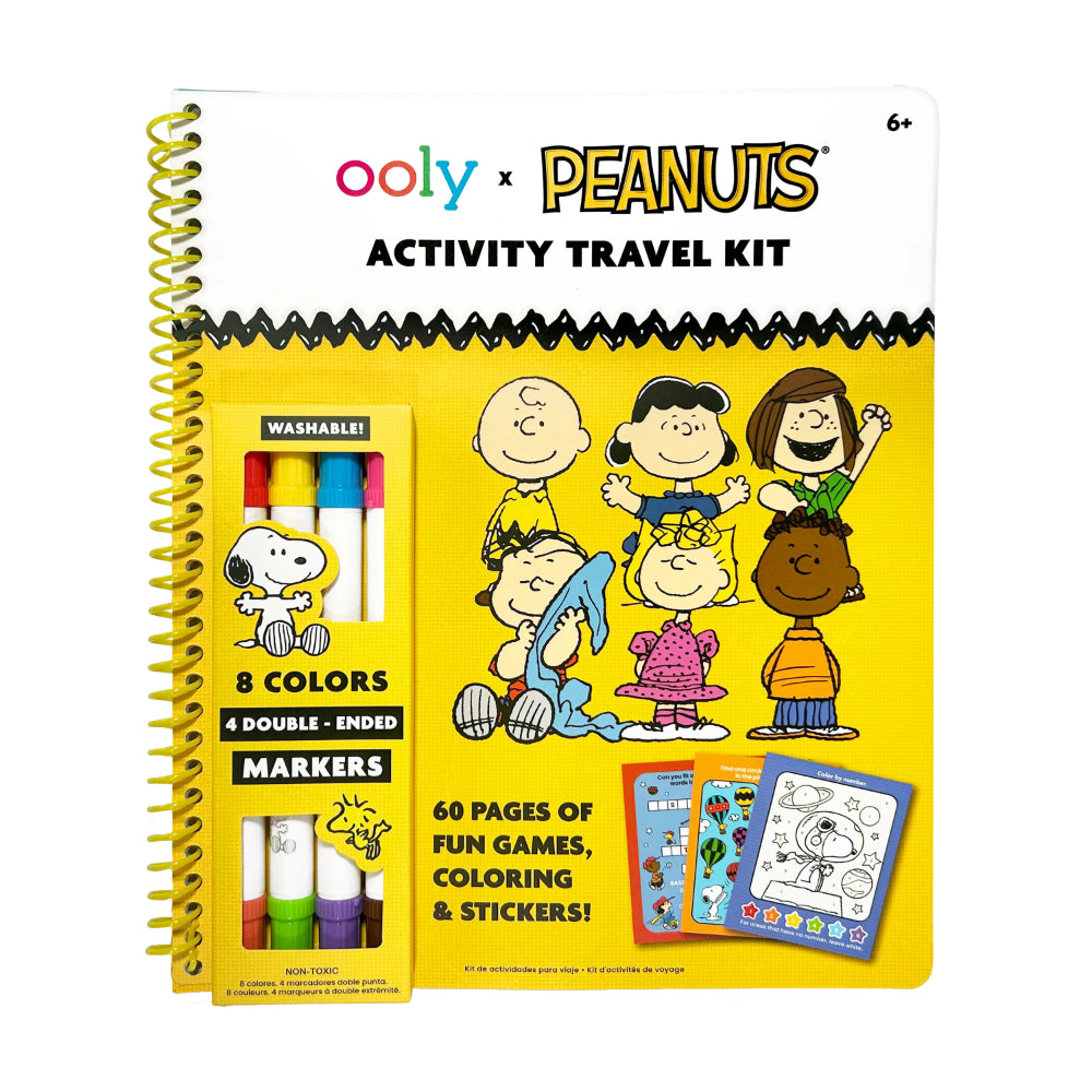 ooly-x-peanuts-activity-travel-kit-&-4-double-ended-markers-ooly-138-030