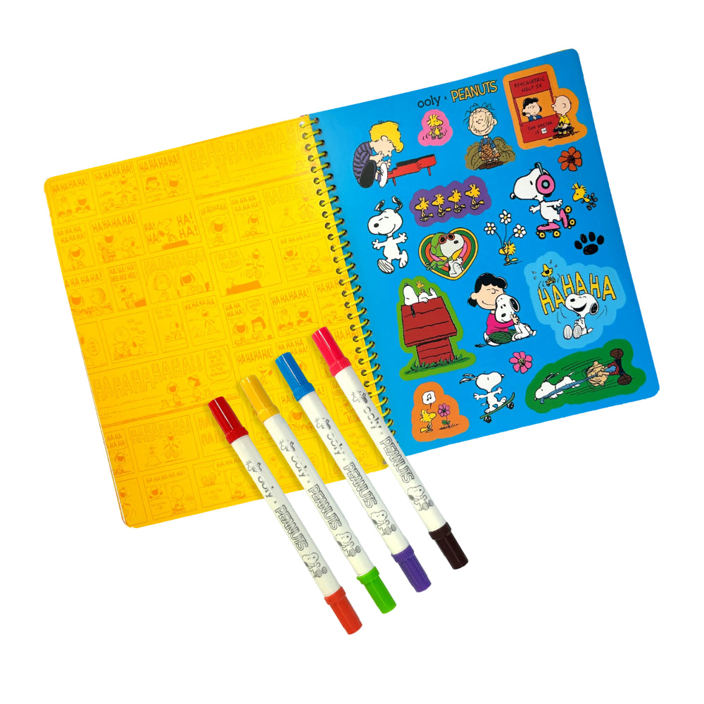 ooly-x-peanuts-activity-travel-kit-&-4-double-ended-markers-ooly-138-030