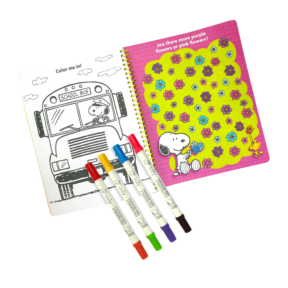 ooly-x-peanuts-activity-travel-kit-&-4-double-ended-markers-ooly-138-030