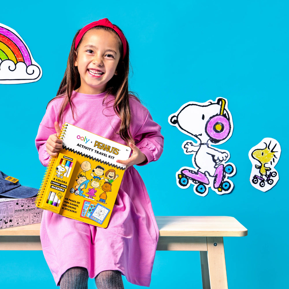 ooly-x-peanuts-activity-travel-kit-&-4-double-ended-markers-ooly-138-030