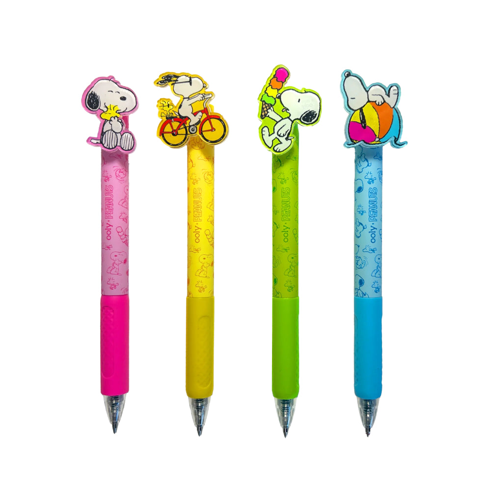 ooly-x-peanuts-black-ink-retractable-gel-pens-set-of-4-ooly-132-166
