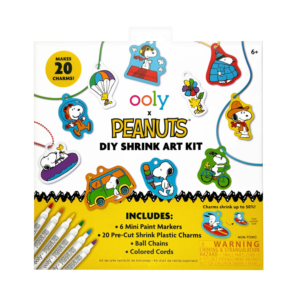 ooly-x-peanuts-diy-shrink-art-kit-&-6-mini-paint-markers-ooly-161-148