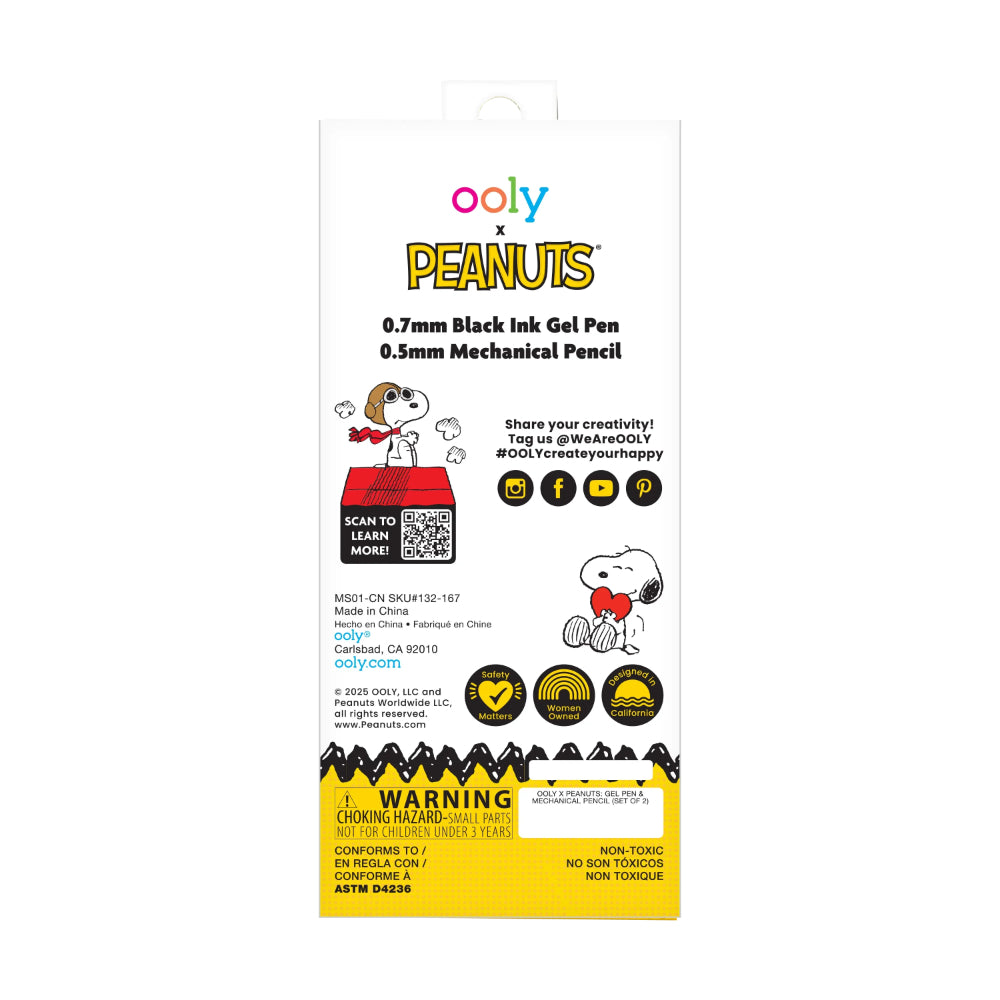 ooly-x-peanuts-gel-pen-&-mechanical-pencil-set-of-2-ooly-132-167