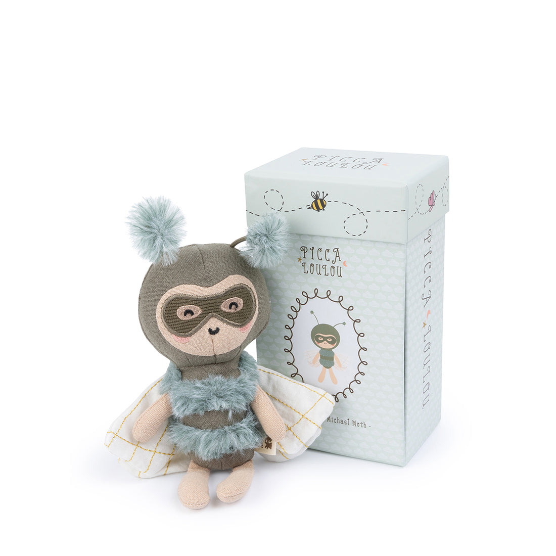 picca-loulou-powerfluff-michael-moth-green-in-giftbox-18cm-picc-25215066