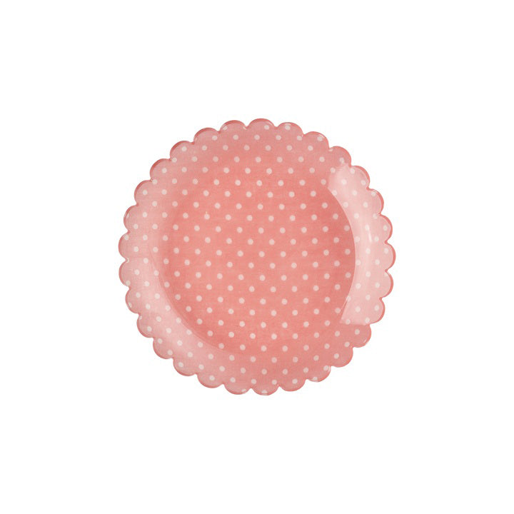 rice-dk-acrylic-cake-plate-with-coral-dots-fabric-rice-accpl-dotco