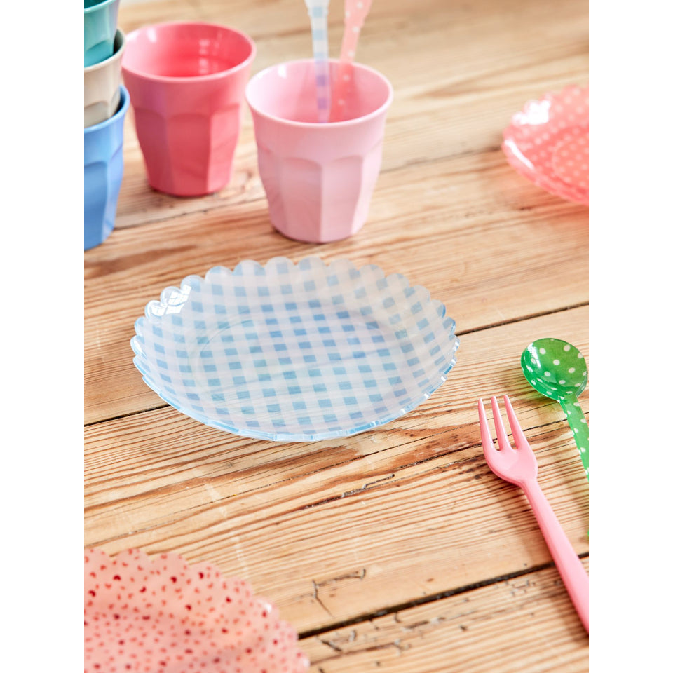 rice-dk-acrylic-cake-plate-with-soft-blue-checkers-fabric-rice-accpl-checsb