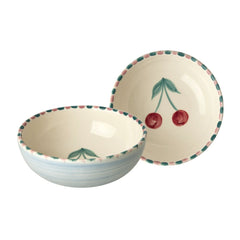rice-dk-ceramic-bowl-with-hand-painted-cherry-blue-350ml-rice-cebwl-hpcher