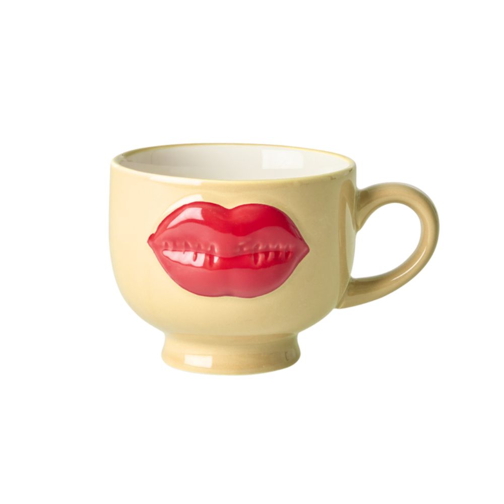 rice-dk-ceramic-mug-with-embossed-red-lips-cream-250ml-rice-cemug-lipcr