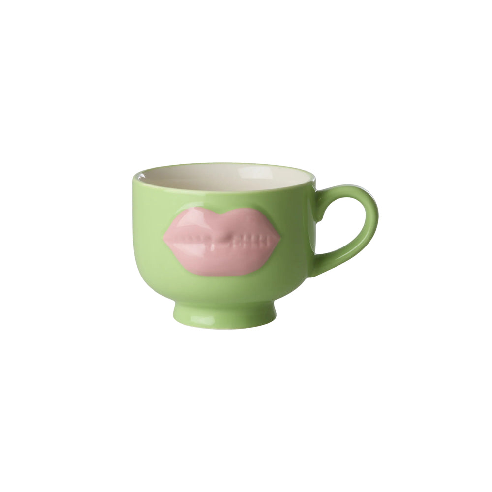 rice-dk-ceramic-mug-with-embossed-soft-pink-lips-neon-green-250ml-rice-cemug-lipsg