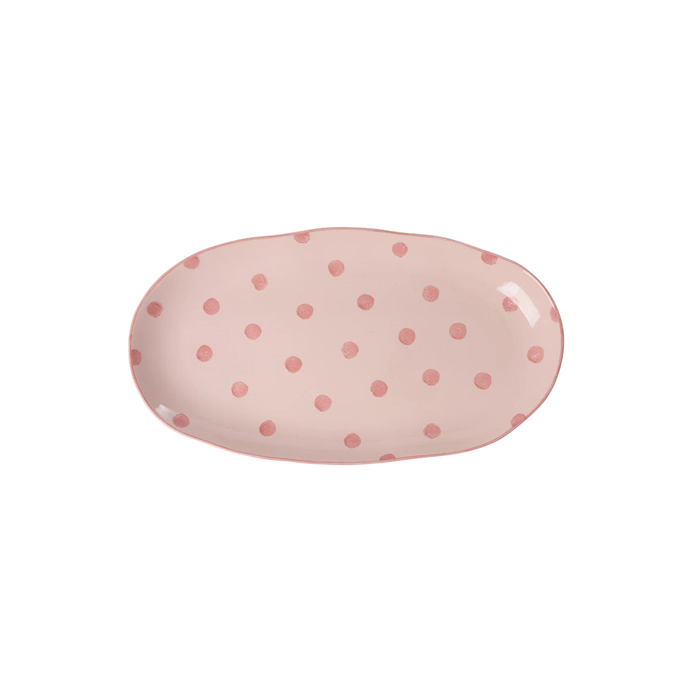 rice-dk-ceramic-serving-platter-in-pink-with-coral-dots-medium-rice-ceser-mdoti