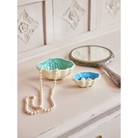 rice-dk-ceramic-shell-bowl-in-blue-and-green-set-of-2-rice-cedis-2zshelbg