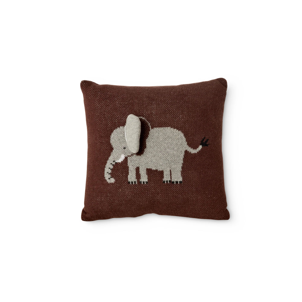 rice-dk-kids-elephant-cushion-with-3d-details-and-filler-chocolate-brown-small-rice-cssqa-elepb