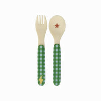 rice-dk-kids-melamine-spoon-and-fork-with-hero-print-green-baby-nursery-kitchen-rice-babsf-2zhero-01
