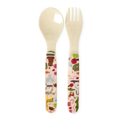 rice-dk-kids-melamine-spoon-and-fork-with-wildlife-print-pink-rice-babsf-wilii