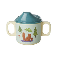 rice-dk-melamine-2-handle-baby-cup-with-blue-happy-forest-print-250-ml-rice-babcu-2hhafob