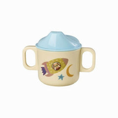 rice-dk-melamine-2-handle-baby-cup-with-dogs-in-space-print-250-ml-baby-nursery-rice-babcu-2hdspa-01