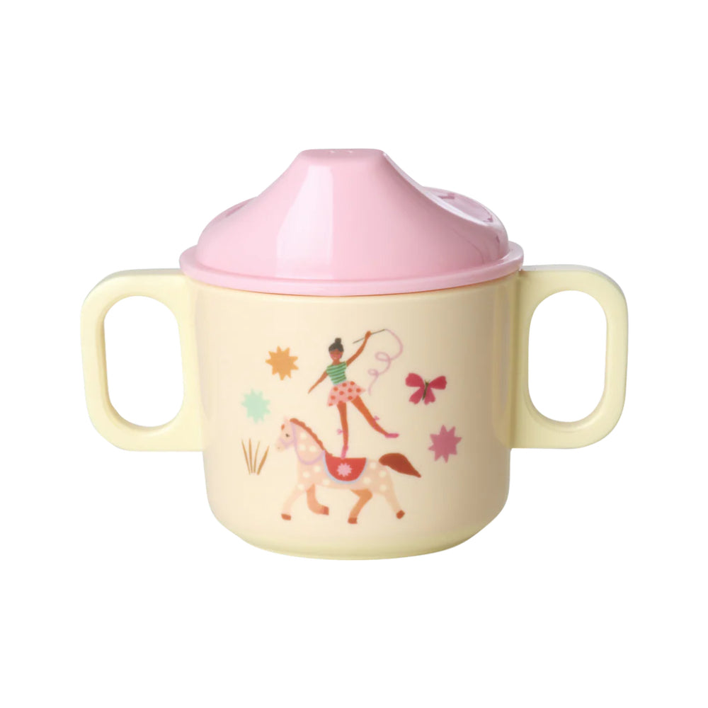 rice-dk-melamine-2-handle-baby-cup-with-pink-fun-fair-print-250ml-rice-babcu-2hfufai