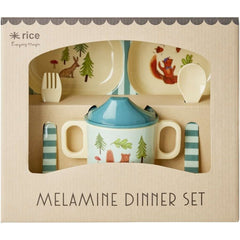 rice-dk-melamine-baby-dinner-set-in-gift-box-blue-happy-forest-print-4-pcs-rice-babox-4zhafob