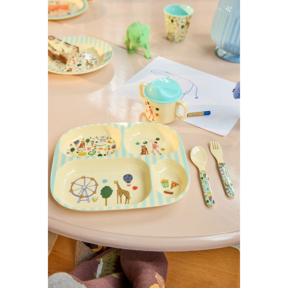 rice-dk-melamine-baby-dinner-set-in-gift-box-mint-fun-fair-print-4pcs-rice-babox-4zfufami