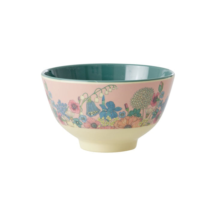 rice-dk-melamine-bowl-with-flower-collage-print-soft-pink-small-300-ml-rice-melbw-sflcosi