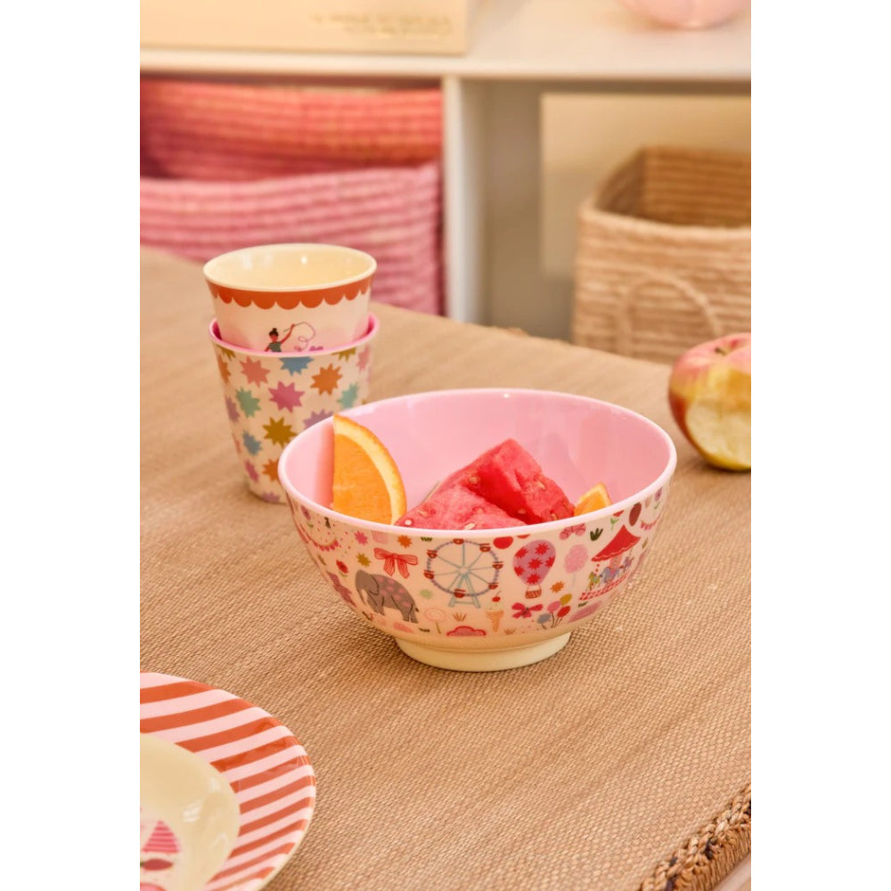 rice-dk-melamine-bowl-with-pink-fun-fair-print-medium-700ml-rice-melbw-fufai