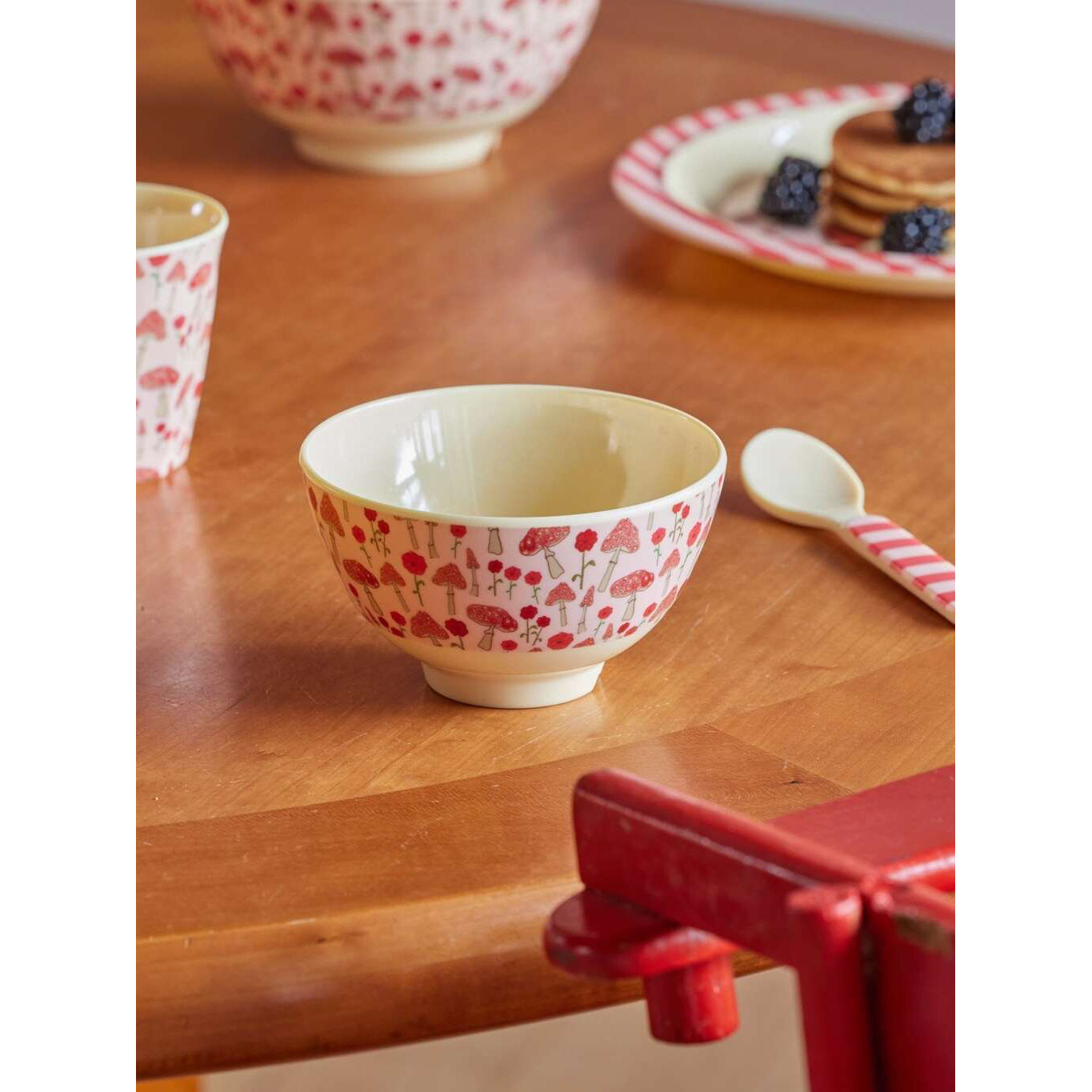 rice-dk-melamine-bowl-with-pink-happy-forest-medium-700-ml-rice-melbw-hafoi