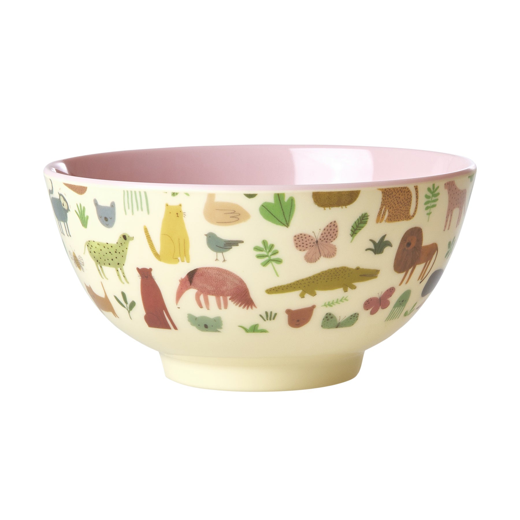 rice-dk-melamine-bowl-with-pink-sweet-jungle-print-medium-700ml-rice-melbw-swjunsi