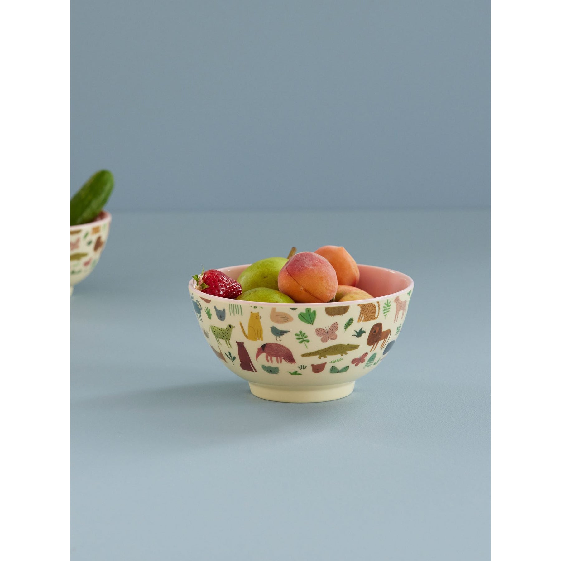rice-dk-melamine-bowl-with-pink-sweet-jungle-print-medium-700ml-rice-melbw-swjunsi