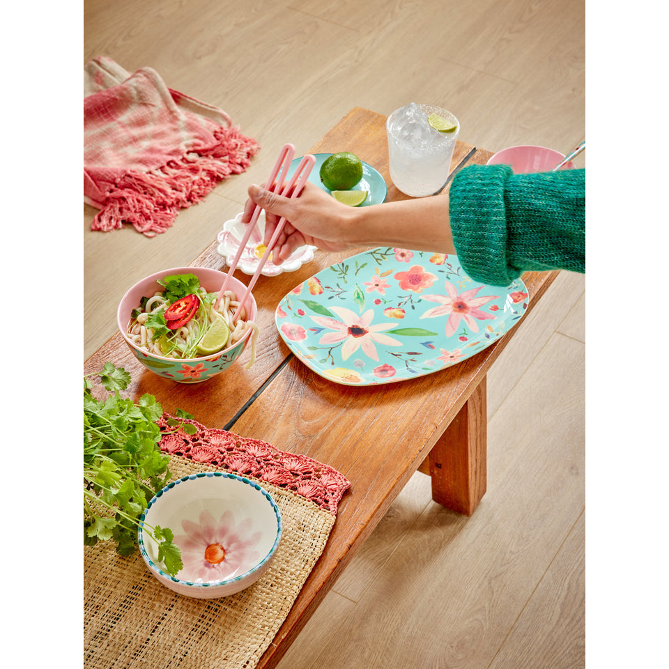 rice-dk-melamine-bowl-with-selma-flower-print-mint-medium-700-ml-rice-melbw-selflmi