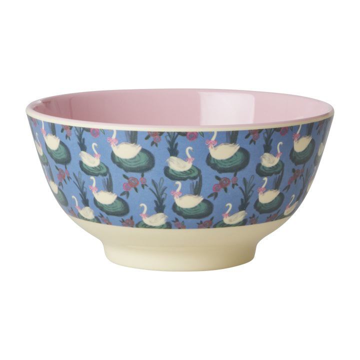rice-dk-melamine-bowl-with-swan-lake-print-medium-700-ml-rice-melbw-swla