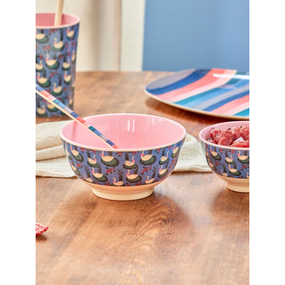 rice-dk-melamine-bowl-with-swan-lake-print-medium-700-ml-rice-melbw-swla