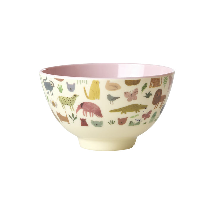 rice-dk-melamine-bowl-with-sweet-jungle-print-pink-small-300ml-rice-melbw-sswjunsi