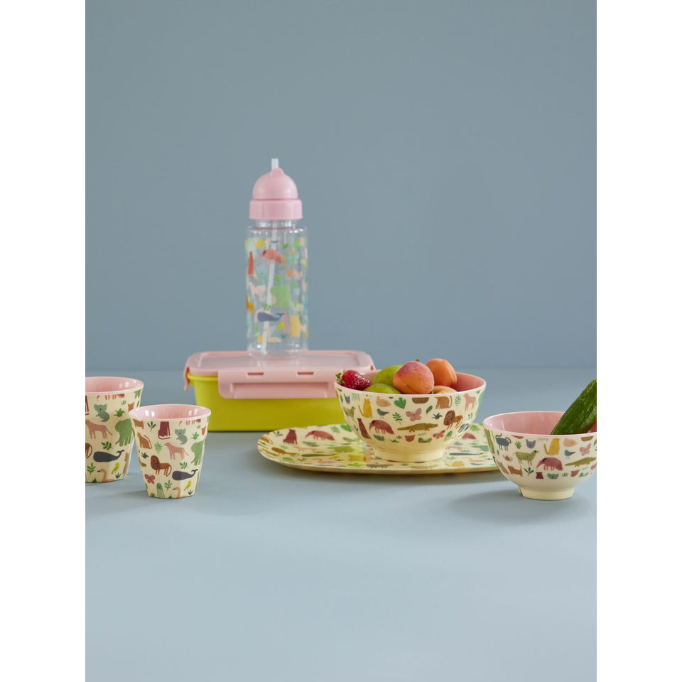 rice-dk-melamine-bowl-with-sweet-jungle-print-pink-small-300ml-rice-melbw-sswjunsi